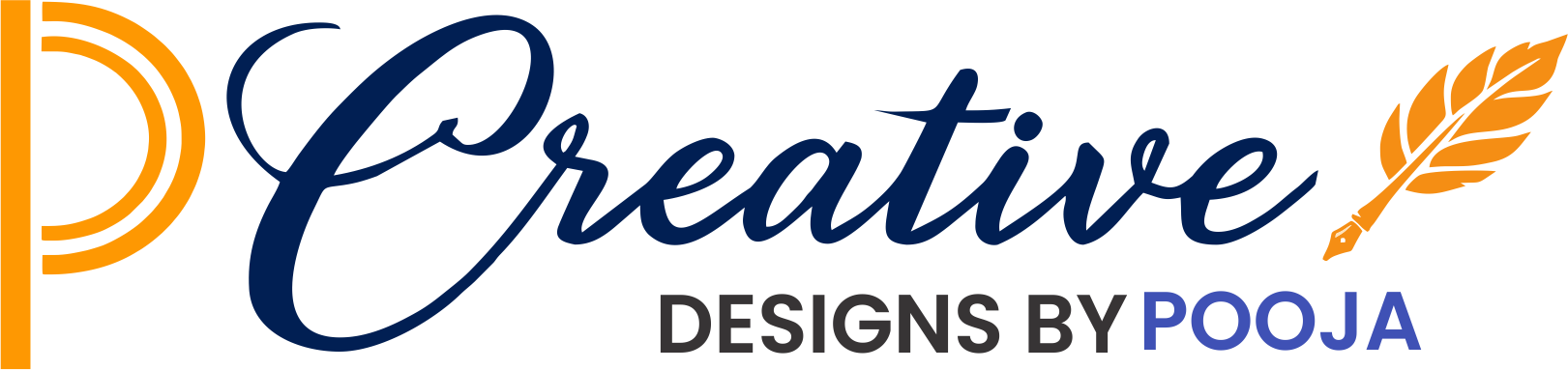 Creative Design By Pooja Logo